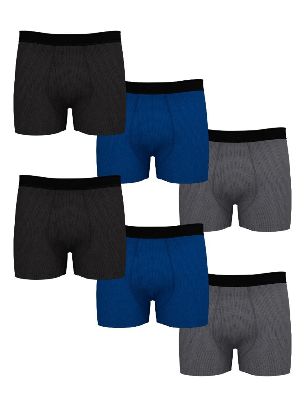 Athletic Works Pro-Form Boxer Briefs 6 Pk Quick Dry Performance Stretch Size Sm